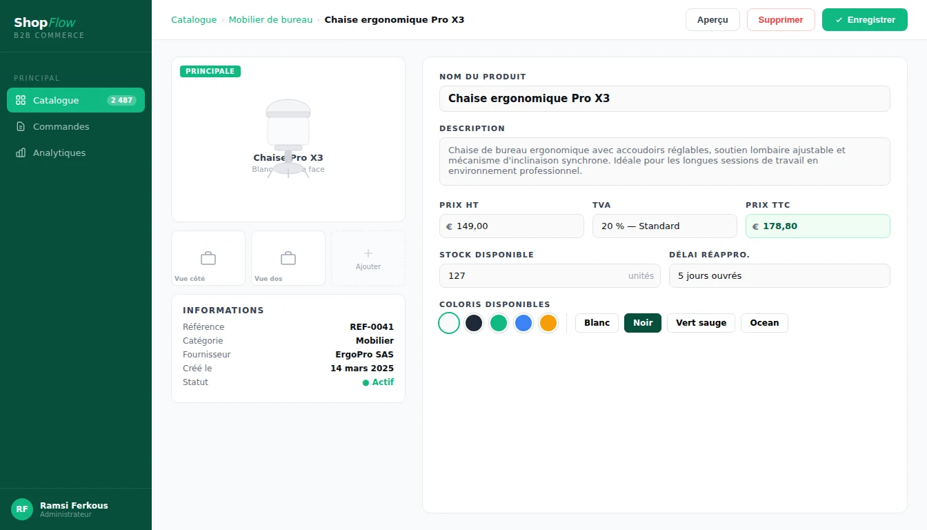 ShopFlow — fiche produit